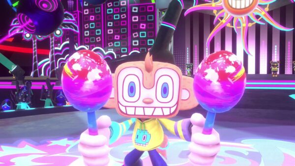L’artista pop Pitbull è al centro della scena in Samba de Amigo: Party Central per Nintendo Switch e Samba de Amigo per Meta Quest