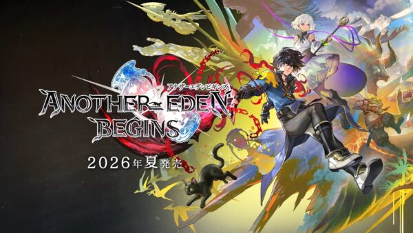 Artwork ufficiale di Another Eden Begins con il cast di personaggi principale