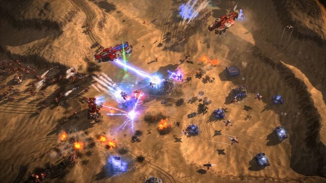 Un'imponente battaglia campale in Ashes of the Singularity II con migliaia di unità