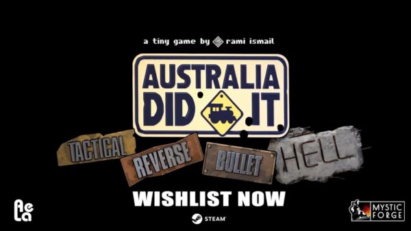 Un treno merci attraversa un deserto post-apocalittico difeso da mercenari nel gioco Australia Did It