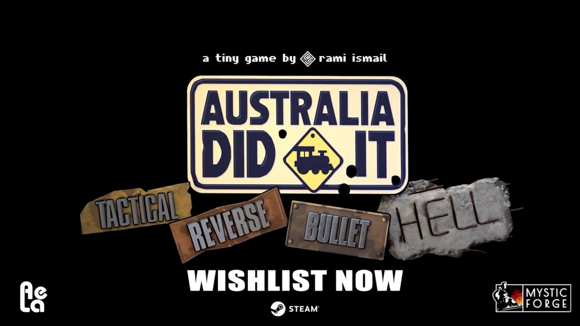 Un treno merci attraversa un deserto post-apocalittico difeso da mercenari nel gioco Australia Did It