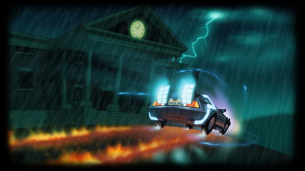 Logo di Back to Black 2026 con speedrunner in azione, simbolo di Games Done Quick e Race Forward.