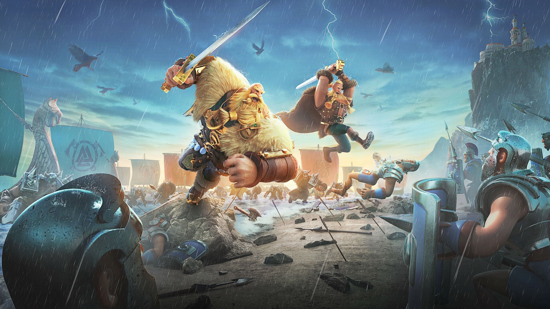 Un campo di battaglia tattico su griglia 7x7 del gioco Clash of the Kingdoms