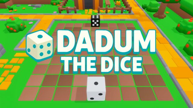 Immagine di gameplay di Dadum The Dice che mostra un dado su una griglia con nemici