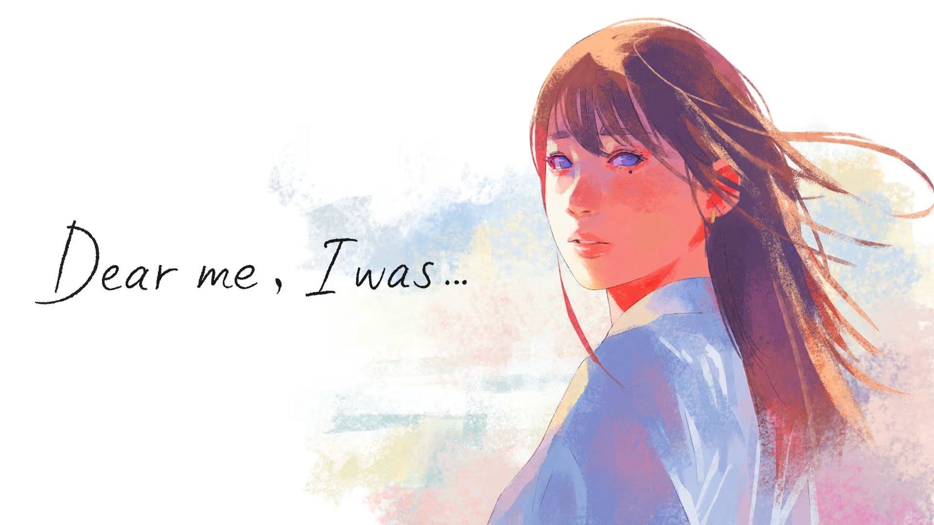 Artwork ufficiale del gioco Dear me, I was... con stile acquerello di Taisuke Kanasaki.