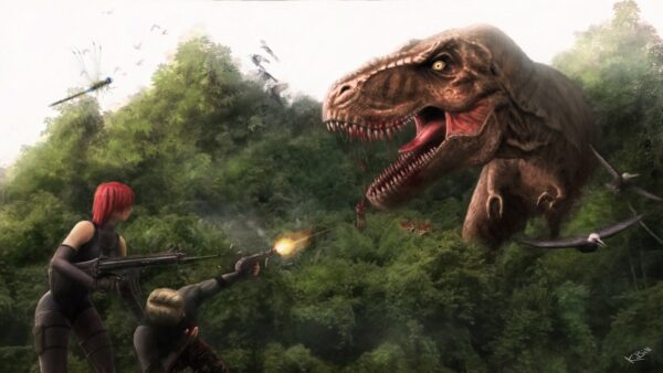 Regina in una scena di Dino Crisis versione PC Steam
