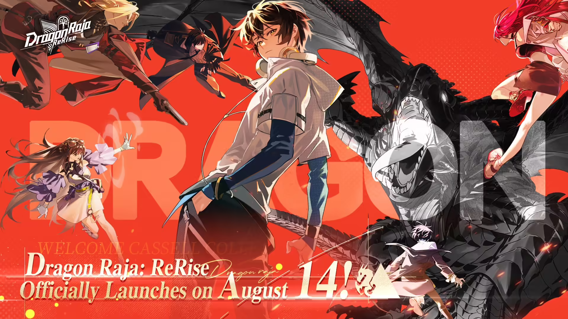 Un'illustrazione dei protagonisti di Dragon Raja: ReRise - RPG in stile anime