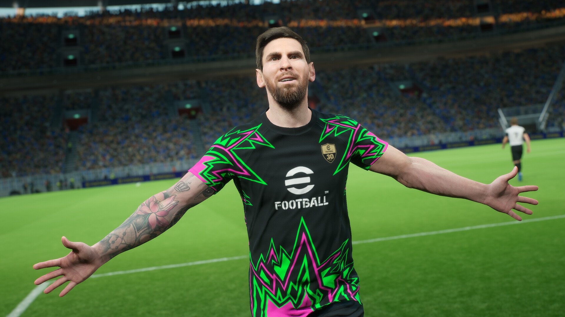 Logo eFootball Challenger Series con sfondo di giocatori eFootball