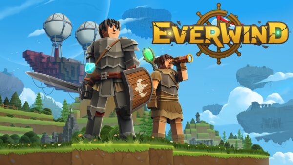 Un paesaggio procedurale di Everwind con isole volanti e montagne scoscese