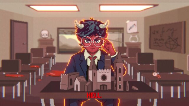 Gameplay di Hell Architect: Survivors con orde di demoni e grafica satirica