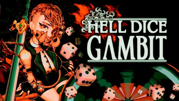 Screenshot della demo di Hell Dice Gambit con interfaccia di combattimento e dadi