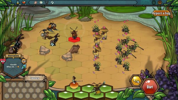 Un gruppo di guerrieri insetti combatte contro una piaga fungina in Hive Blight