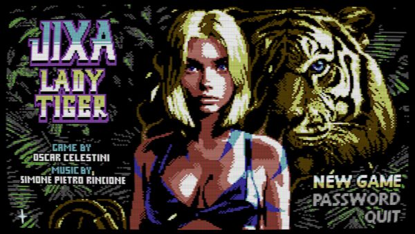 Jixa Lady Tiger Plus artwork con la protagonista in forma umana e tigre, ambientazione giungla.