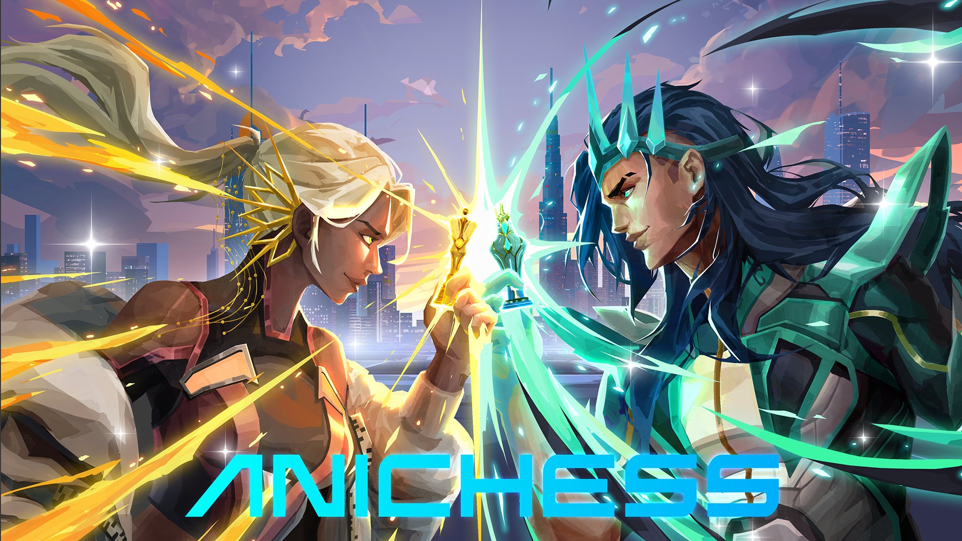 Schermata di gioco di King's Gambit Anichess su smartphone