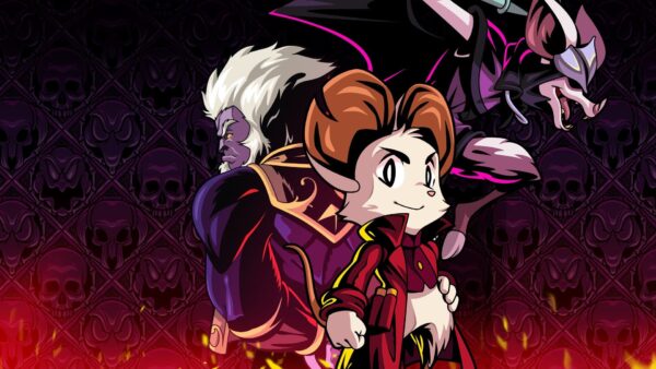 Mina, la protagonista di Mina the Hollower, in un'ambientazione in stile Game Boy Color