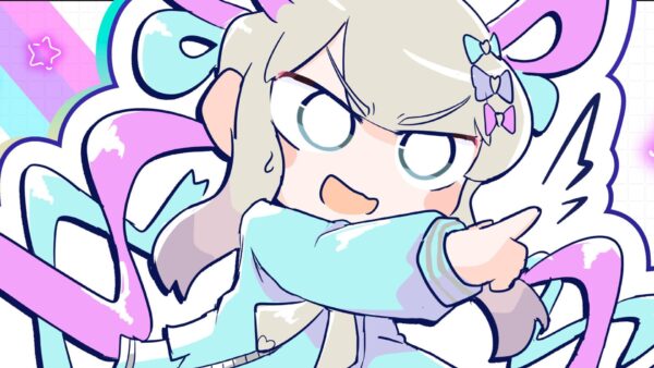 Schermata di gioco di Needy Streamer Overload: Typing of The Net con OMGKawaiiAngel