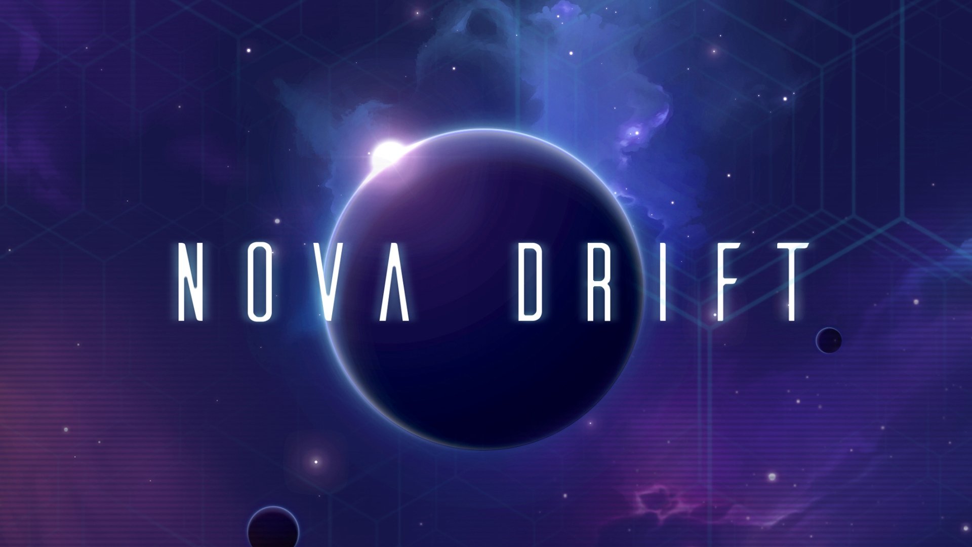 Un'astronave stilizzata che combatte contro nemici geometrici in Nova Drift mobile