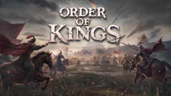 Un'armata schierata su un campo di battaglia 3D nel gioco Order of Kings