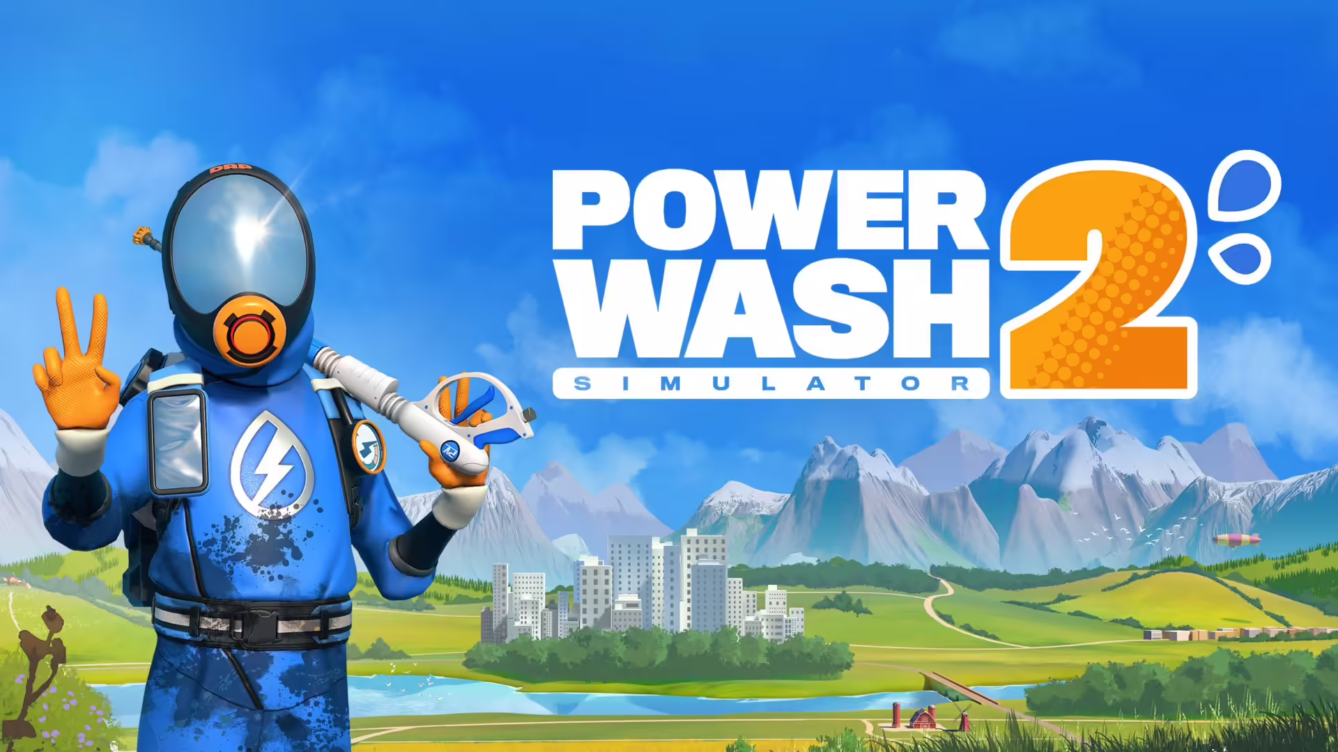 Un'immagine che mostra l'estetica di Adventure Time applicata al gameplay di PowerWash Simulator 2