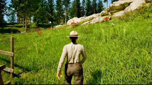 Un ranger esplora il Faremont National Park in Ranger’s Path: National Park Simulator