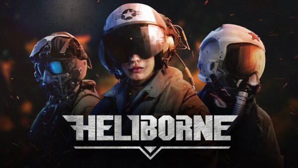 Un elicottero militare in volo durante una missione di Heliborne