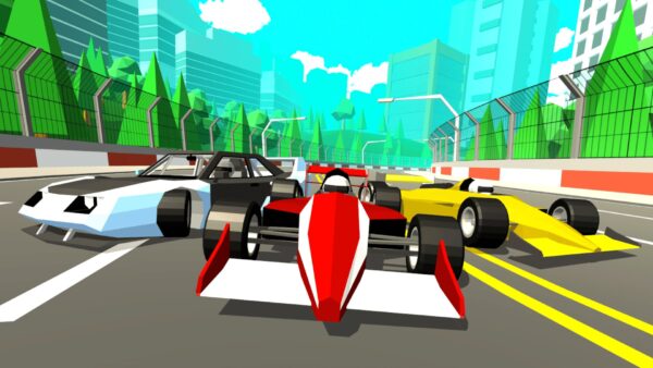 Un'auto da corsa sfreccia tra i monumenti di Roma in Formula Retro Racing - World Tour