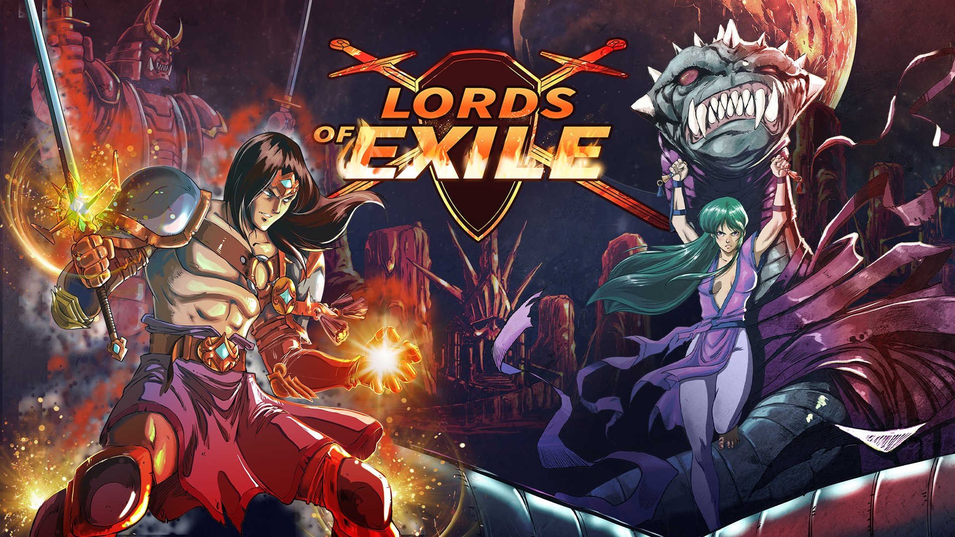 Il protagonista Gabriel combatte contro i demoni in Lords of Exile