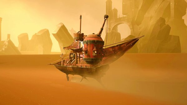 Sands of Aura in arrivo su console: immagine di gioco con cavaliere e grainwake