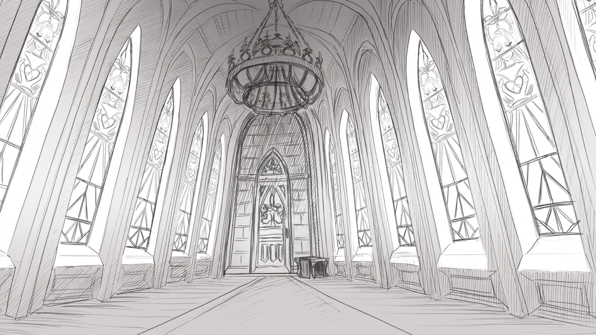Illustrazione artistica di Slay the Princess e Scarlet Hollow di Black Tabby Games