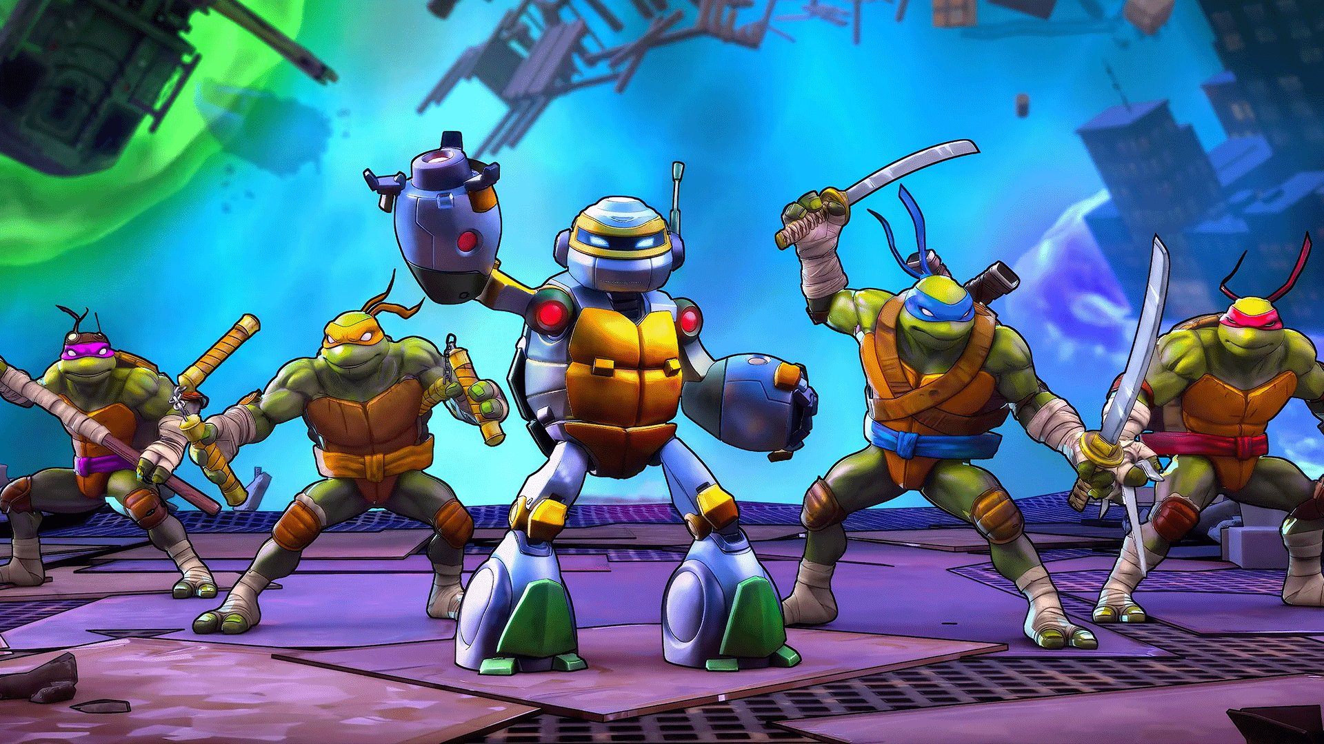 Alopex, la nuova eroina giocabile nel DLC di Teenage Mutant Ninja Turtles: Splintered Fate, in azione.