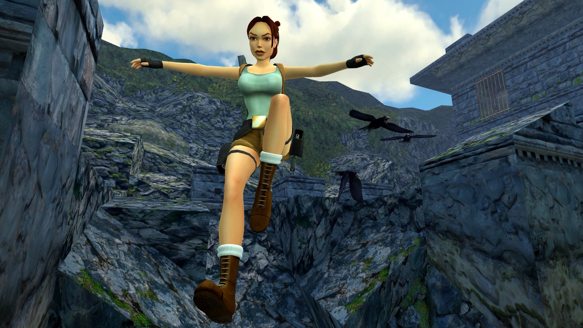 Lara Croft nel gioco Tomb Raider per dispositivi mobili