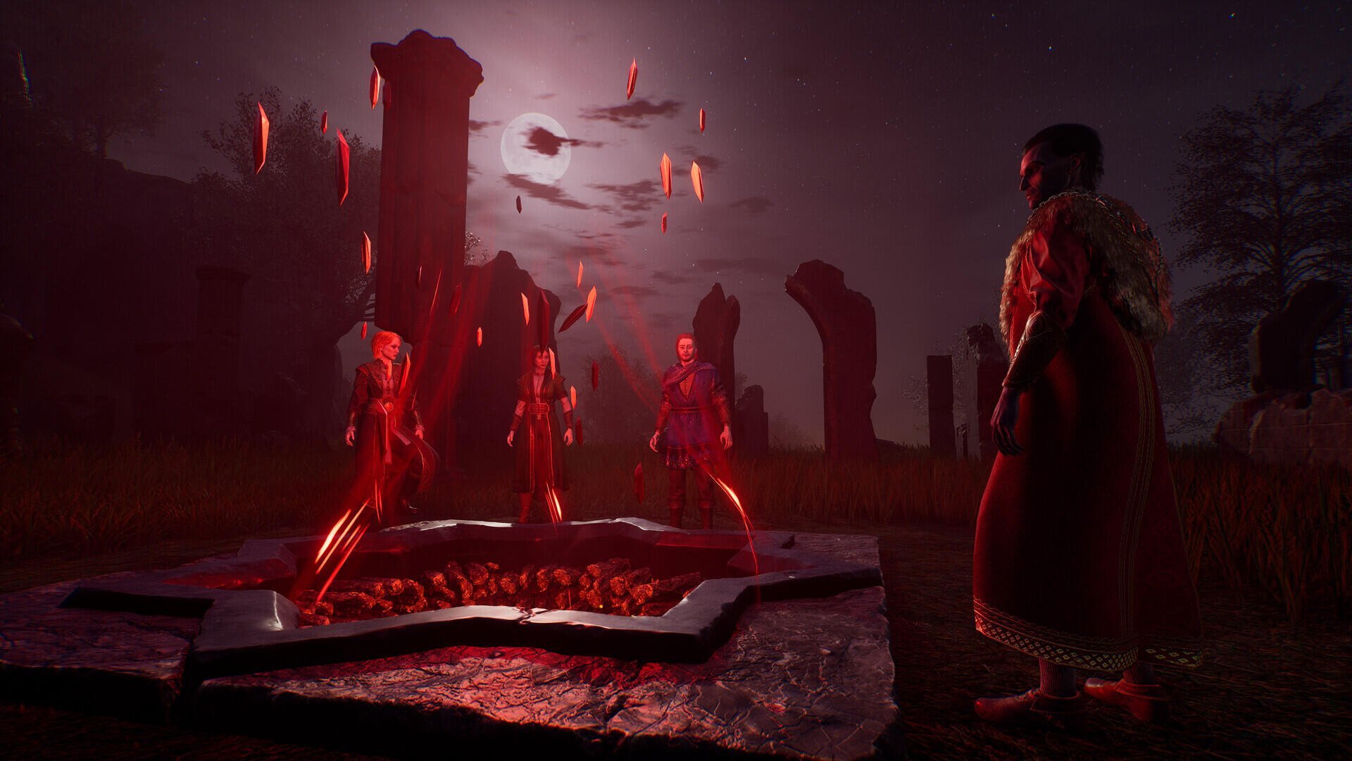 Immagine promozionale di Vampires: Bloodlord Rising con riferimento alla campagna di donazione di sangue.