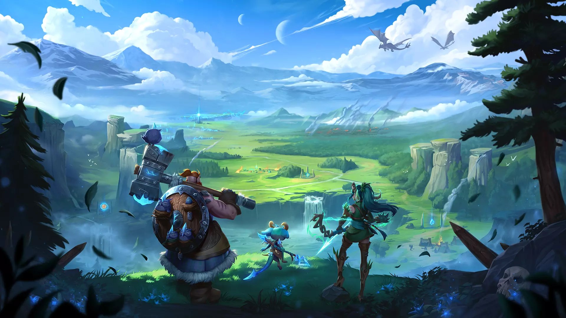 Screenshot di gameplay di Vaultbreakers con i nuovi elementi dell'interfaccia e le skin dei personaggi.
