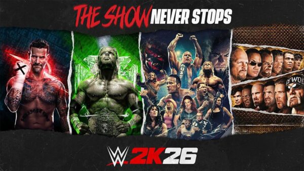 Screenshot del CM Punk Showcase in WWE 2K26 che mostra CM Punk sul ring