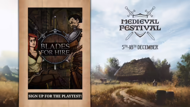 Un gruppo di mercenari in un'ambientazione fantasy tattica di Blades For Hire