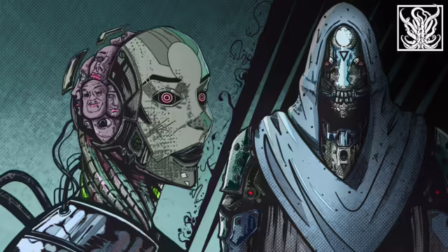 Immagine dal nuovo trailer di Celestial Return, che mostra Detective Howard a Netherveil City