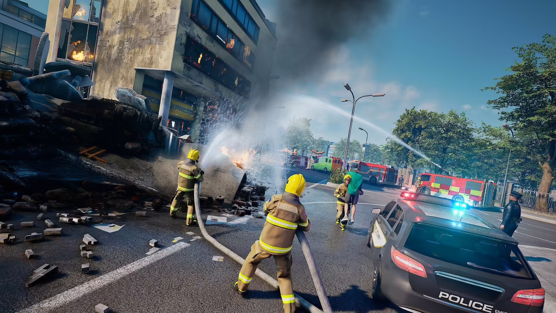 Sebastian Nußbaum e il logo di EMERGENCY HQ