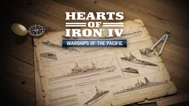 Immagine promozionale di Hearts of Iron IV Warships of the Pacific, mostra navi da guerra storiche