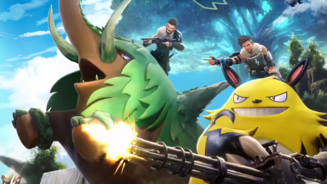 Illustrazione del crossover tra Palworld e Legend of Mushroom con Grizzbolt e Zoe