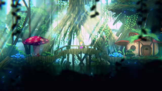 Immagine di Sophie: Starlight Whispers, mostra la protagonista in un ambiente pixel art.