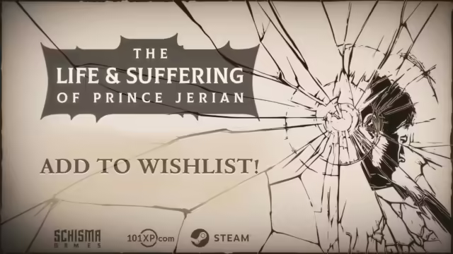 Schermata di gioco di The Life and Suffering of Prince Jerian che mostra il protagonista in un dialogo cruciale durante il playtest aperto.