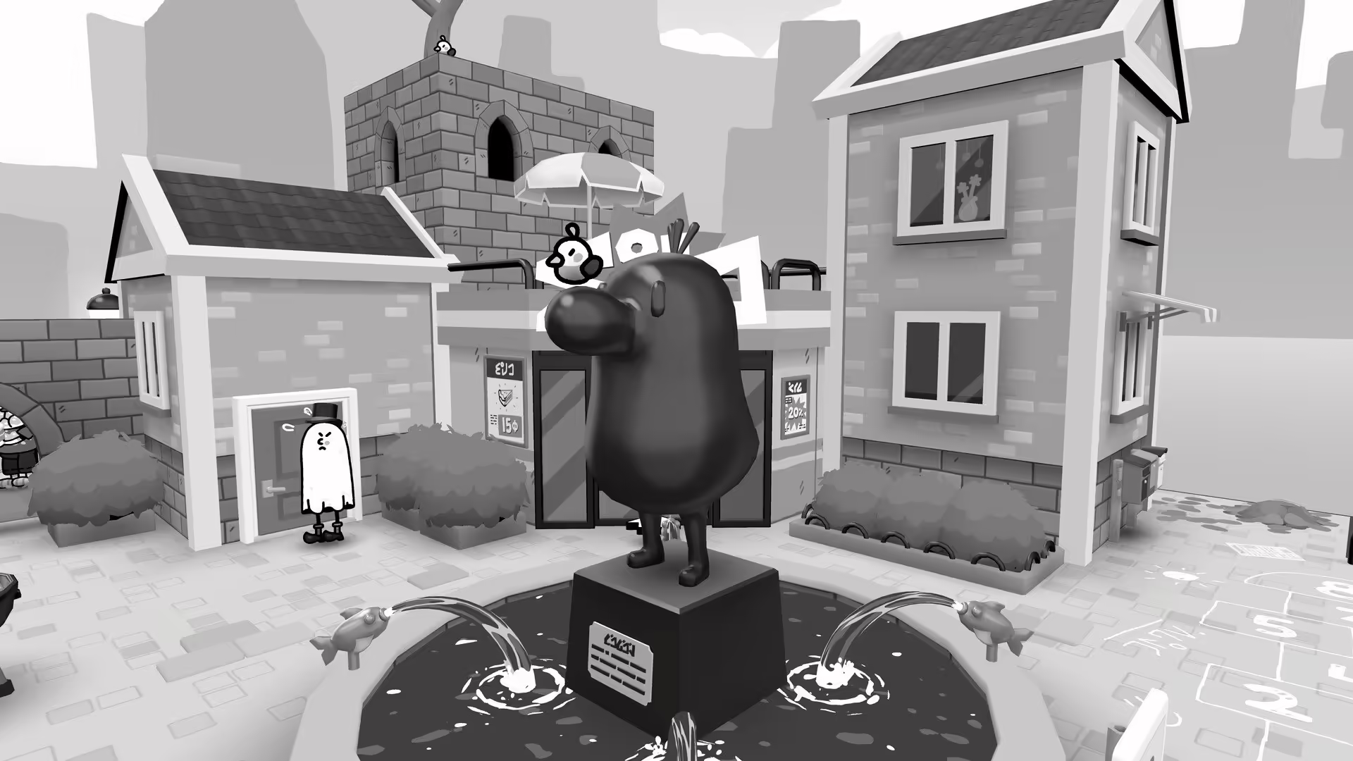 Immagine di gameplay di TOEM 2 con il personaggio che scatta una foto in un ambiente accogliente e stilizzato.