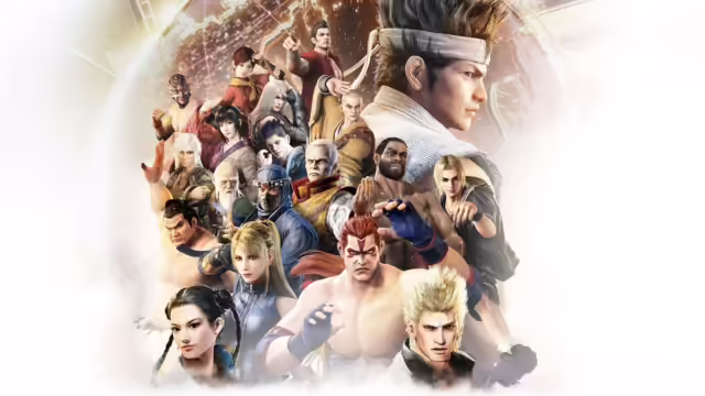 Combattimento ravvicinato in Virtua Fighter 5 R.E.V.O. World Stage tra Jacky e Wolf