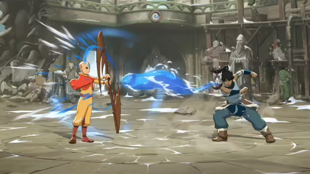 Artwork ufficiale per il lancio di AVATAR LEGENDS: The Fighting Game con i protagonisti della serie