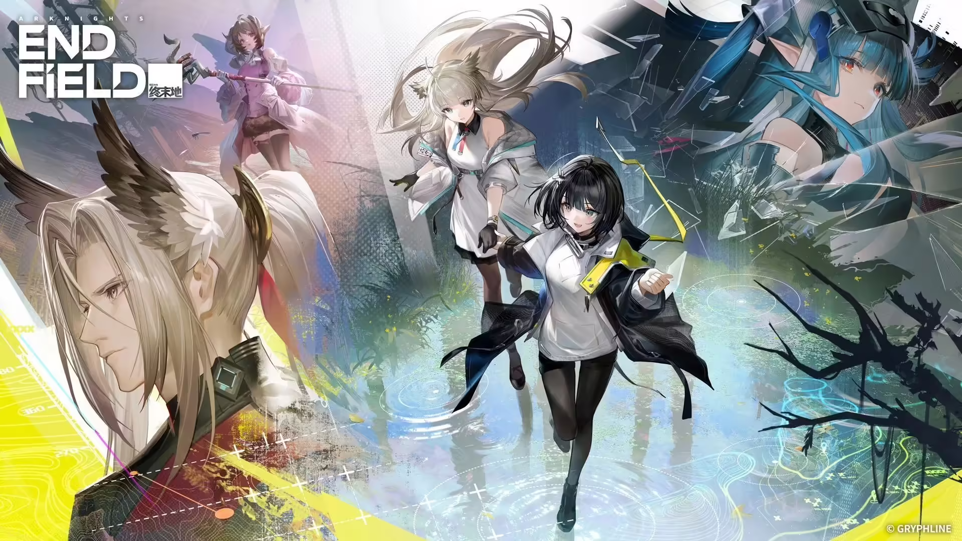 Un'immagine promozionale di Arknights: Endfield con i protagonisti in un ambiente sci-fi