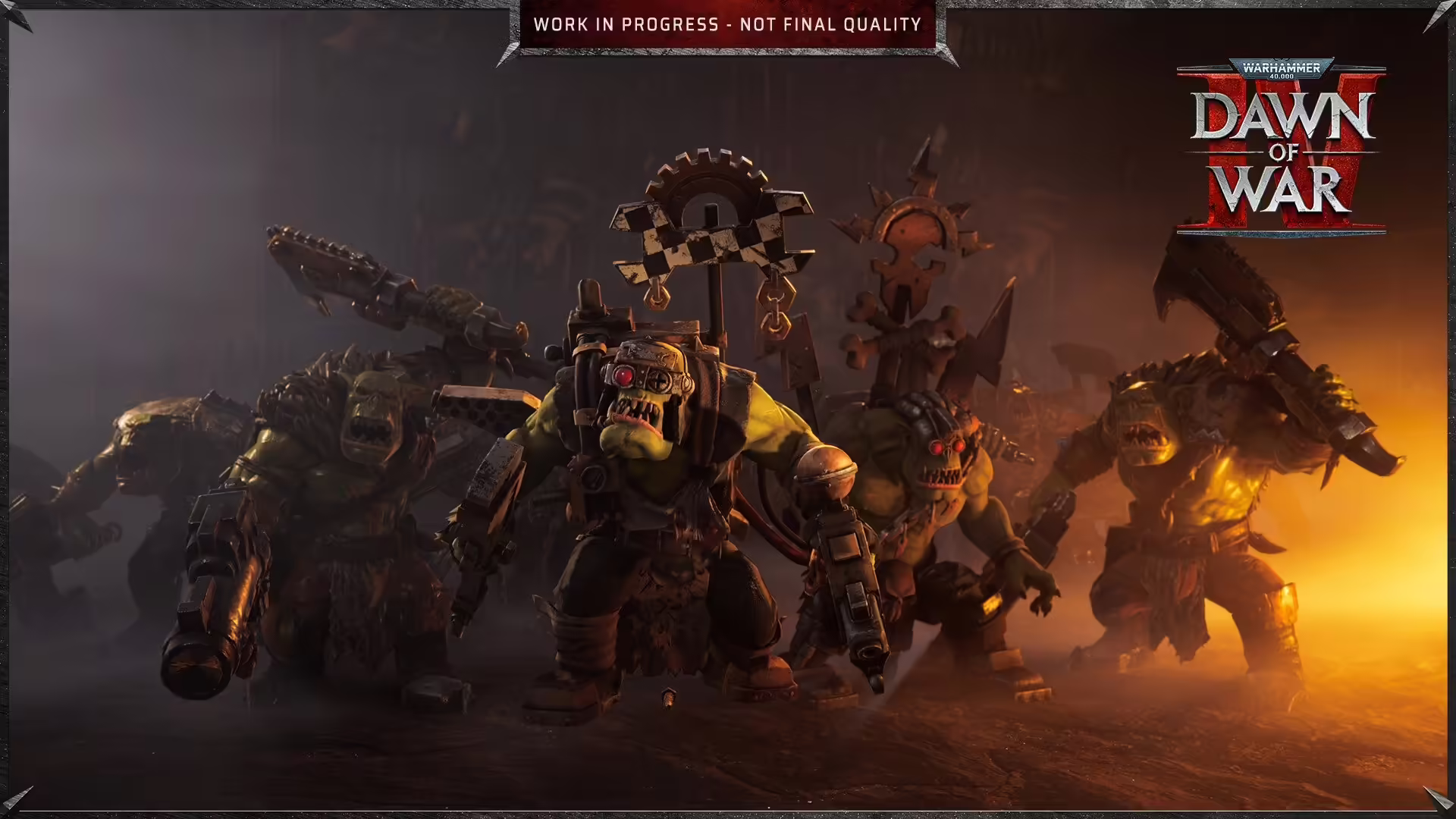Soldati del franchise Warhammer 40,000 pronti alla battaglia in Dawn of War IV