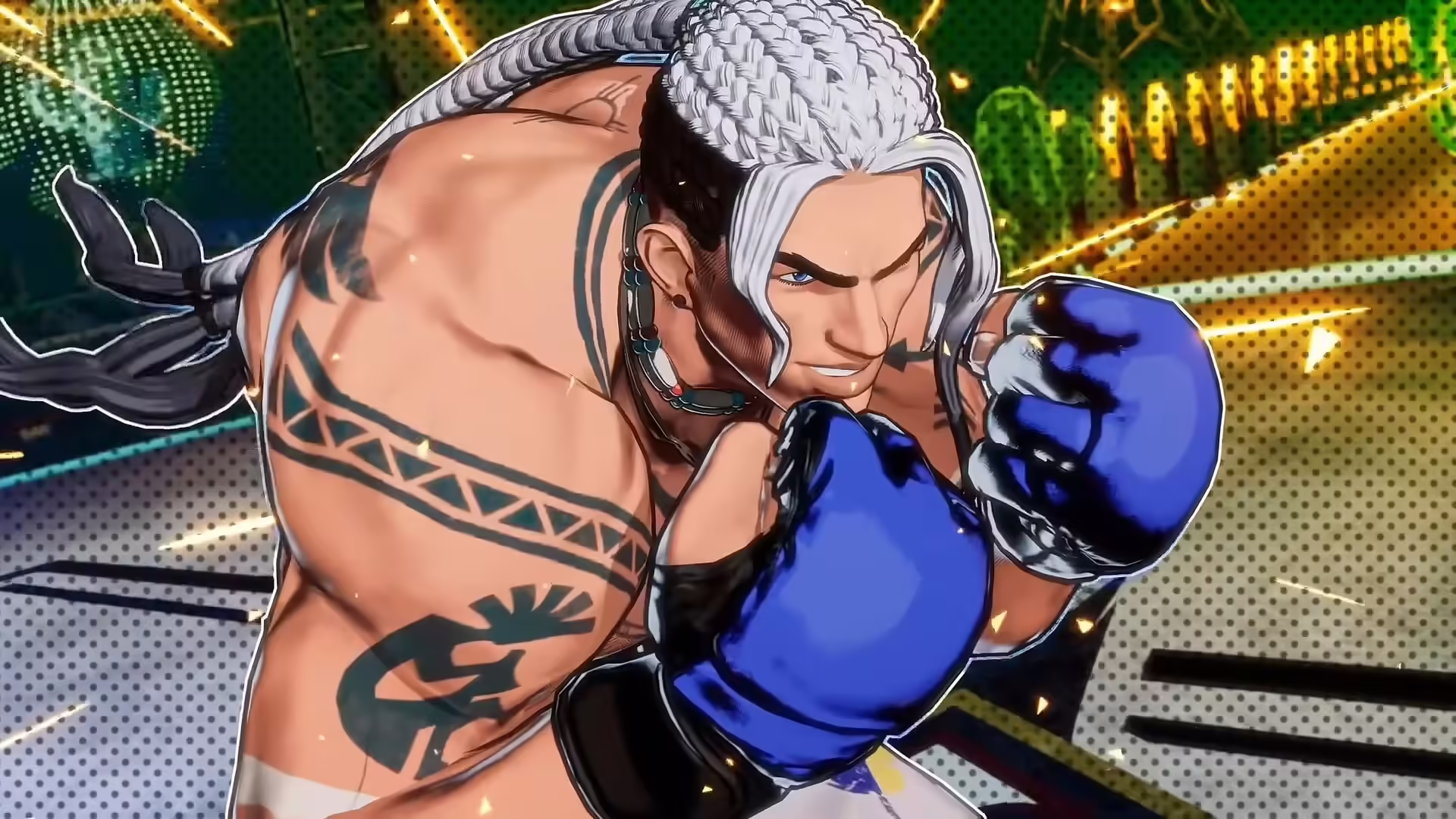 Duck King in posa da combattimento in Fatal Fury: City of the Wolves