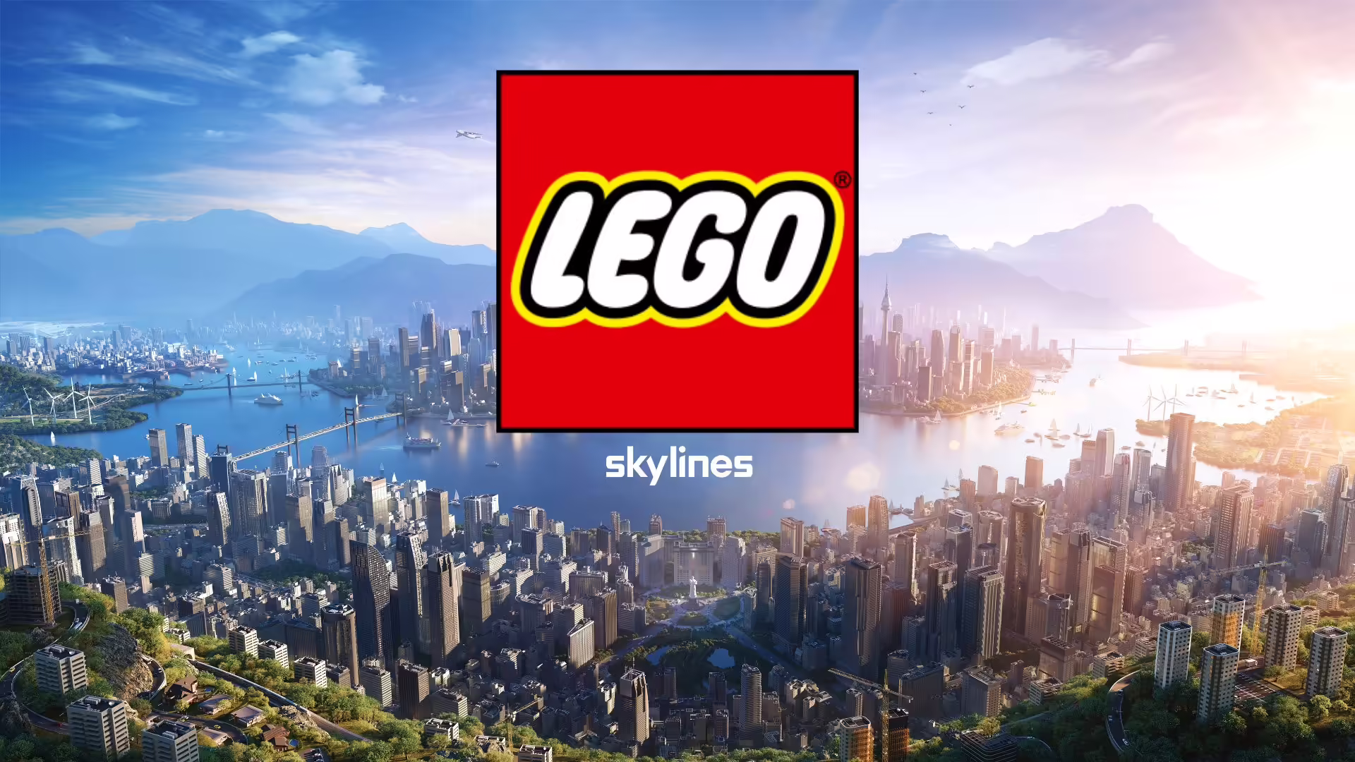 Un diorama LEGO che rappresenta una città in costruzione in LEGO Skylines
