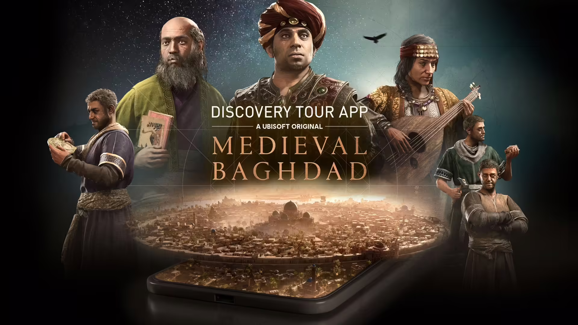 Un'immagine che mostra i paesaggi storici di AlUla ricostruiti nel motore di Assassin's Creed Mirage