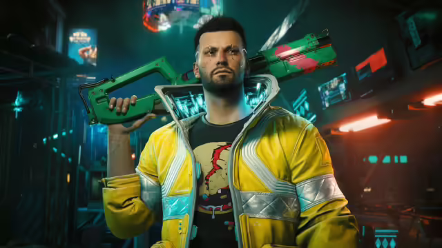 Logo di Cyberpunk 2077 e Battle.net affiancati, con elementi di Phantom Liberty